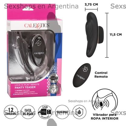 Vibrador interno con control remoto y carga USB